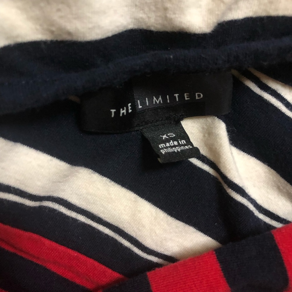 The Limited Red &Black Striped Long Sleeves Blouse - Picture 2 of 3